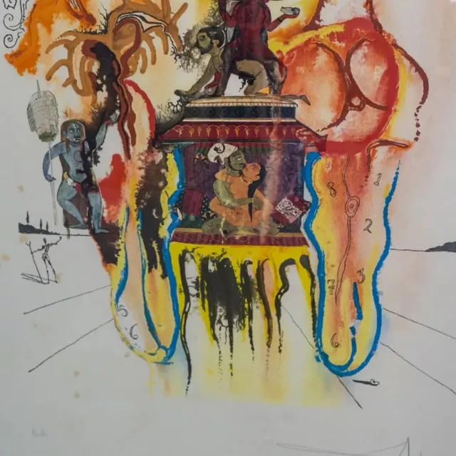 Salvador Dali (Spanish, 1904-1989) Mystic (Indian) Lithograph Hand Signed 2