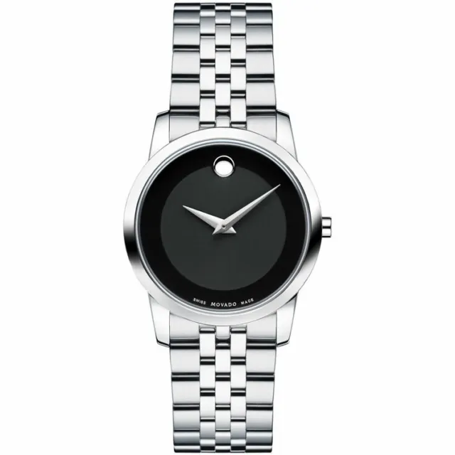 Movado Women's 0606505 Museum Classic Black Dial Bracelet Quartz Watch