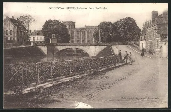 CPA Nogent-sur-Seine, Pont St-Nicolas 1933