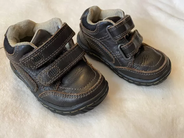 Stride Rite Pierce Infant Boys Leather Brown Dress Shoes  Toddler Size 5M