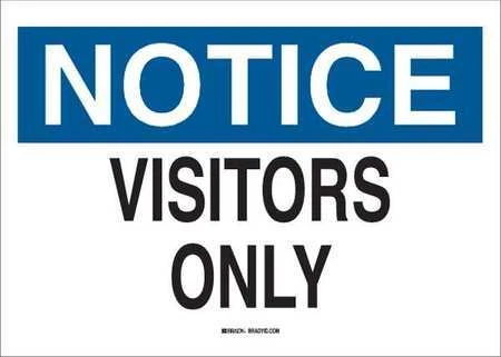 Brady 43438 Visitor Parking Sign,10" X 14, 43438