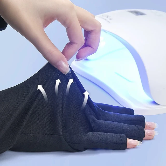 Herramienta de belleza de uñas herramientas de arte antirayos UV guantes de protección guantes de uñas lámpara LED