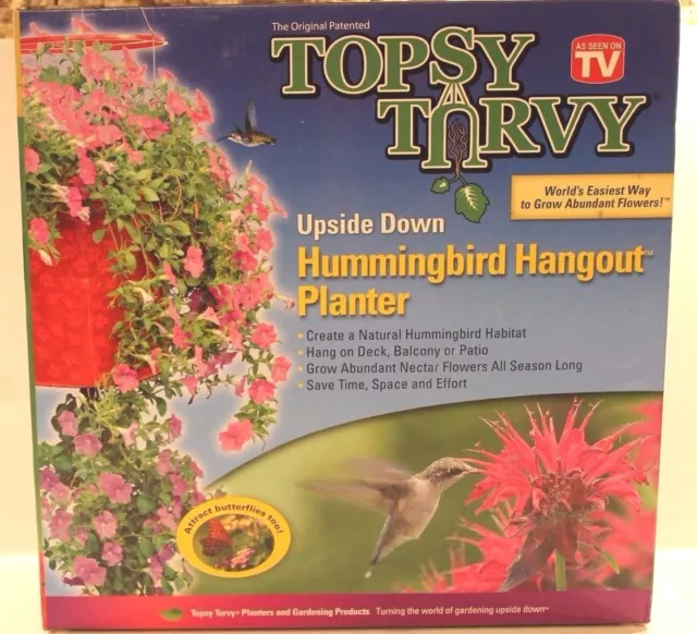 Comme on le voit à la télévision : Topsy Turvy colibri planteur de hangout pousse des fleurs abondantes