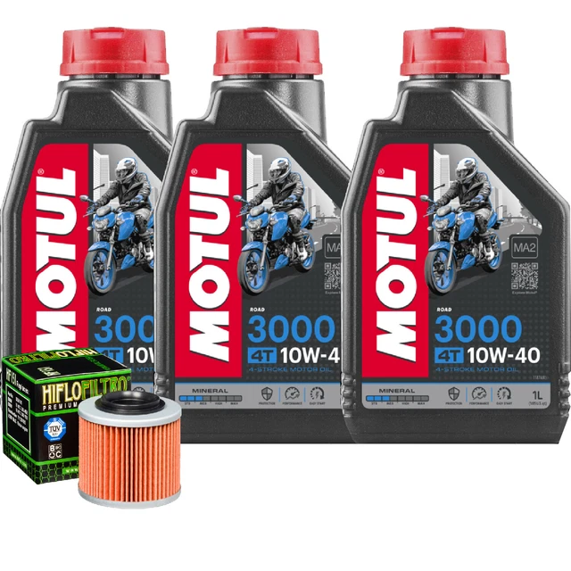 KIT DE MANTENIMIENTO Aceite Motul 3000 10W40 + Filtro para BMW F650 ...