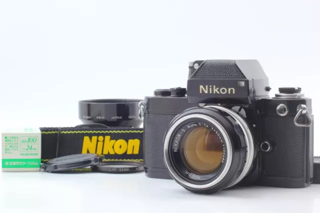 [Near MINT] Nikon F2 Photomic Black Film Camera Ai Nikkor 50mm f1.4 Lens  JAPAN