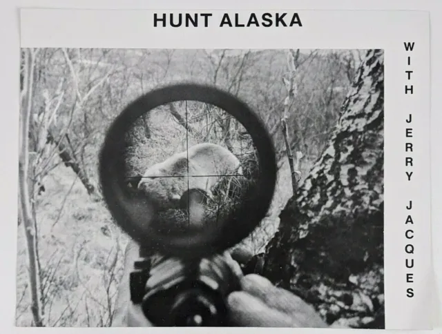 1990s Hunt Alaska Anchorage Big Game Bear Moose Outfitters Guides VTG Pamphlet