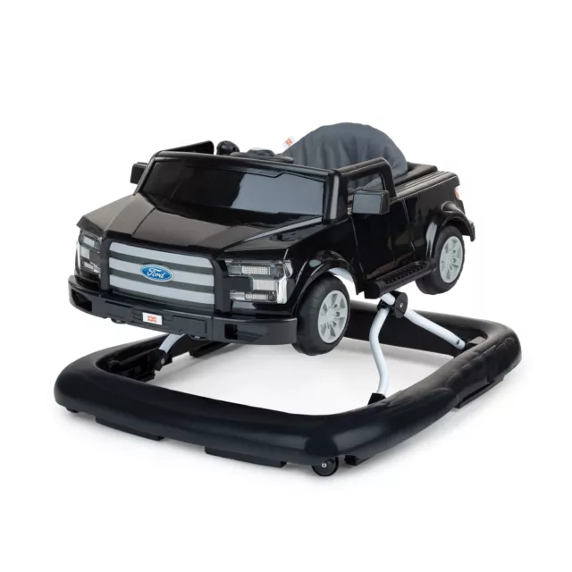 Ford F-150 4-in-1 Baby Walker with Removable Steering Wheel, Black