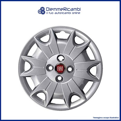 4PZ COPPE – COPRICERCHI FIAT PANDA FR 2007 D.13" ROSSO BORCHIE 1231LR 