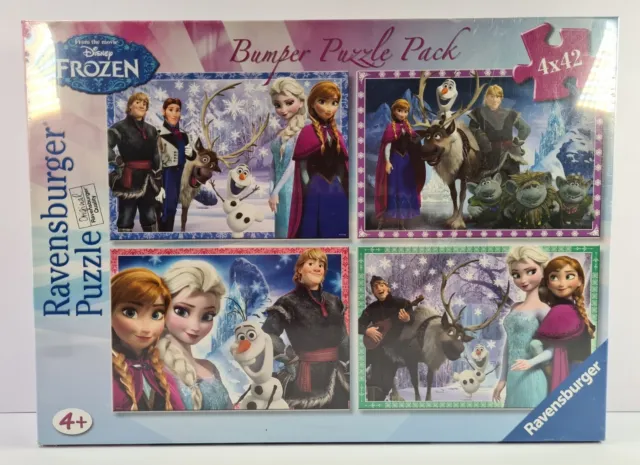 Ravensburger Disney Frozen Bumper Puzzle Pack - 4 x 42 Piece Jigsaw Brand New