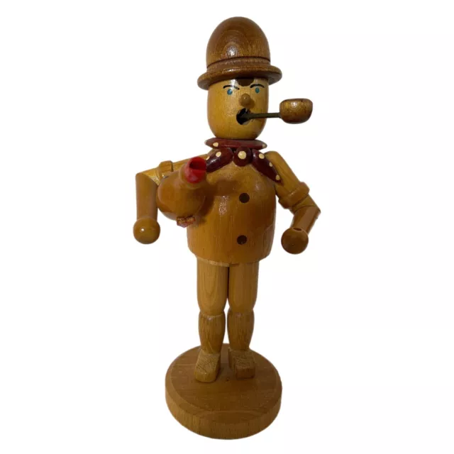 Erzgebirge German Smoker Duck Goose Whirligig Wood