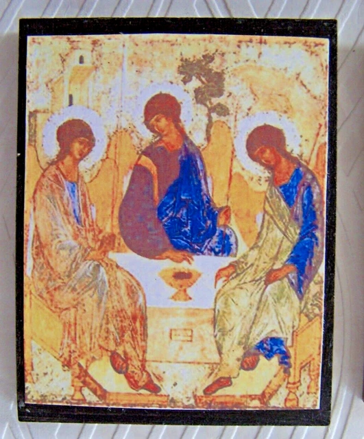ICONE DE LA SAINTE TRINITE d'après Andreis ROUBLEV EUR 8,90 - PicClick FR