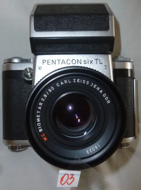 PENTACON SIX TL 6x6 KAMERA; CARL ZEISS JENA BIOMETAR; TTL-PRISMENSUCHER (03)