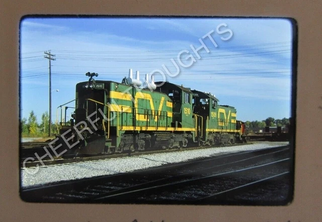 Original '82 Kodachrome Slide CV Central Vermont 1510-1509 SW1200          35H1
