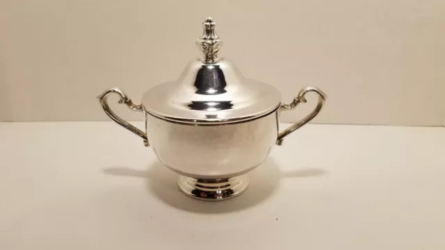 WM Rodgers vintage silver plated sugar bowl,