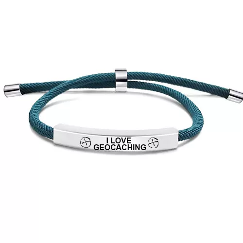 Femmes Bracelet I Love Geocahing Universel Neuf Cadeau de Noël Anniversaire