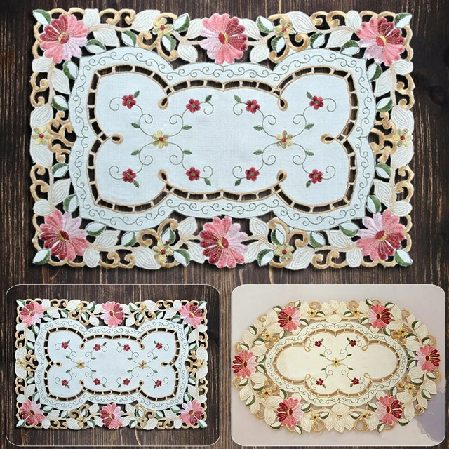 Portion Napperon Vaisselle Textiles Celebrations Mariage Tissu Décoration