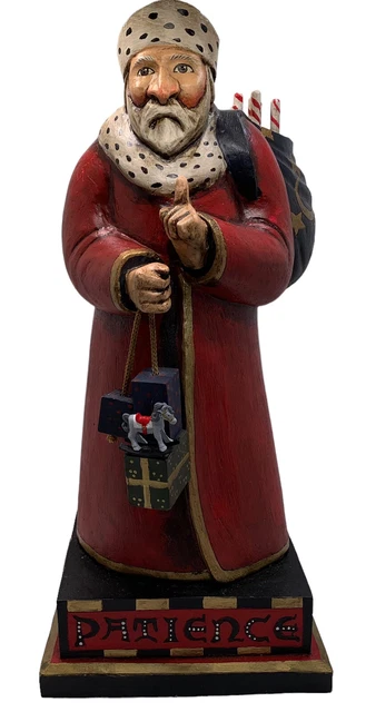 LEO SMITH FOLK ART PATIENCE SANTA Large 15.5” LTD ED Collectible Signed 309/3000