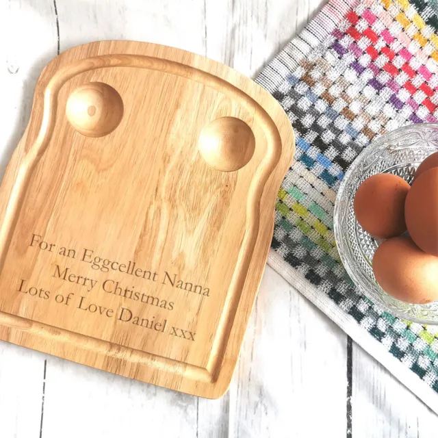 Personalised Breakfast Egg Board, Any wording / Message, Mothers Day Gift Idea