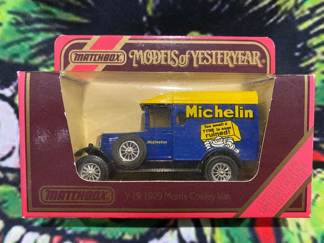 MATCHBOX MODELS OF Yesteryear Y19 1929 Morris Cowley Van Michelin