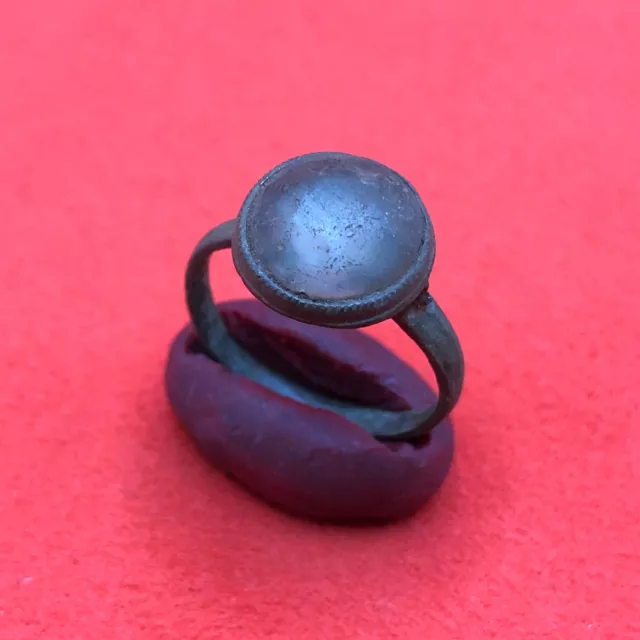 Ancient Bronze Ring from the Middle Ages Antique