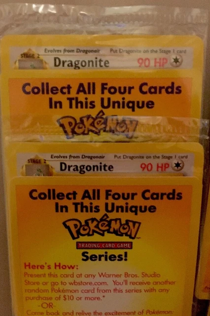 POKEMON RARE WARNER Brothers store promo pack 1999 SEALED 8 Pack Lot + 3  Cards $9.99 - PicClick