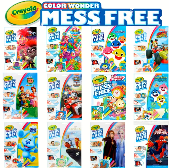 CRAYOLA COLOR WONDER Coloring Book&Marker Easel Mess Free FrozenBaby