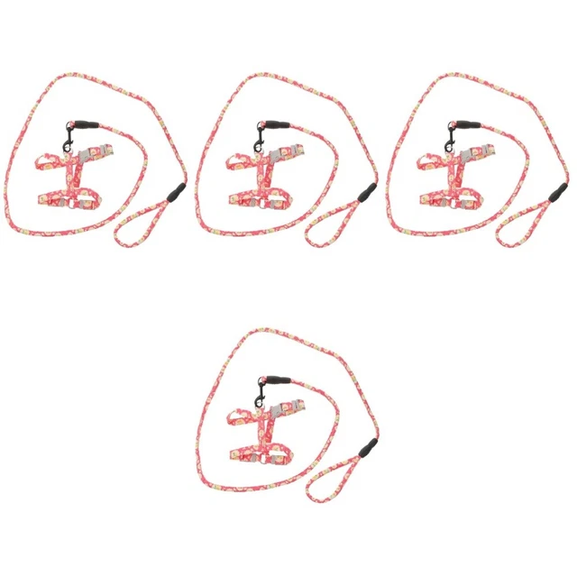 4 piezas Walking usar mazo de cables Pet Cat un gato ajustable a prueba de escape