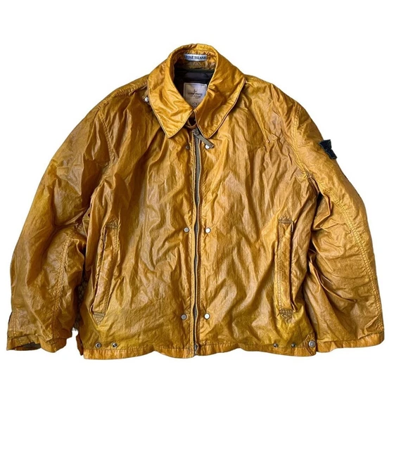 RARE STONE ISLAND Ice jacket Yellow Massimo Osti Paul Harvey Size M Vintage 1 466.92 PicClick UK
