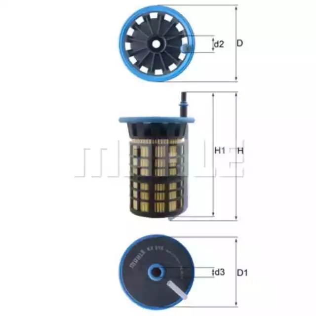 Kraftstofffilter MAHLE KX 515 für Peugeot Citroën Boxer Jumper II