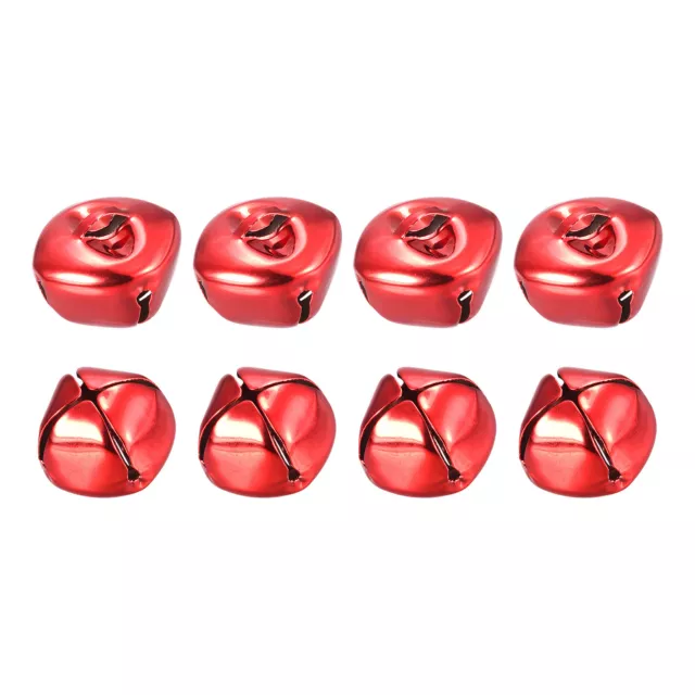 Jingle Bells, 25mm 8pcs Small Bells for Crafts DIY Christmas, Red