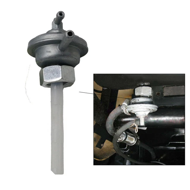 Gas Fuel Switch Pump Valve Petcock Fit for GY6 50cc 150cc Go Kart Moped Scooter
