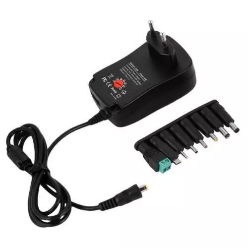 ALIMENTATORE UNIVERSALE CARICABATTERIE PC NOTEBOOK 30W 3v-4.5v-6v-7.5v-9-12v USB