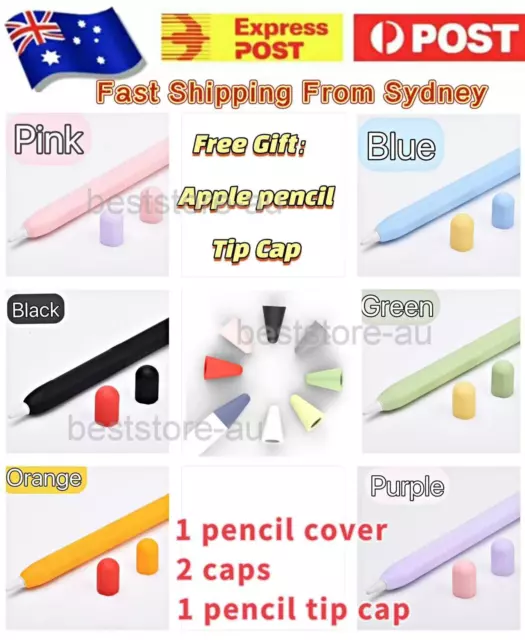 For Apple Pencil 1st 2nd Gen Carrot Silicone Grip Case Cover Skin Pen  Protector