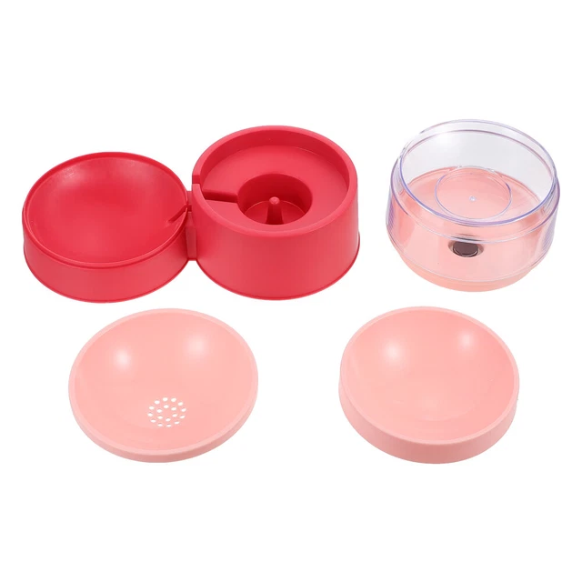 Puppy Water Bowl Double Puppy Feeder Cat Drinking Fountain Water Dispenser