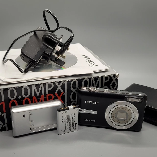 Hitachi HDC-1098E 10.0MP Compact Digital Camera Black Tested