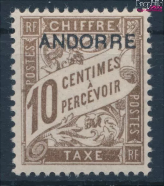 Briefmarken Andorra - Französische Post 1931 Mi P2 mit Falz (10363012