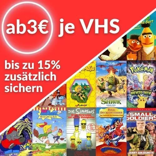 Nostalgische Kinderfilme VHS: ab 3€ - Multirabatt Bis zu 15% sparen!
