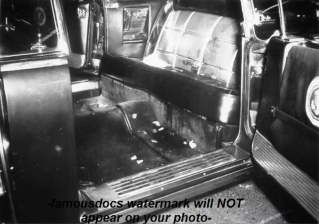 John F Kennedy Dallas Limo Secret Service PHOTO Assassination,JFK Dallas, Roses