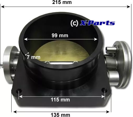 Throttle ø 100 mm seat cupra R Skoda turbo tuning