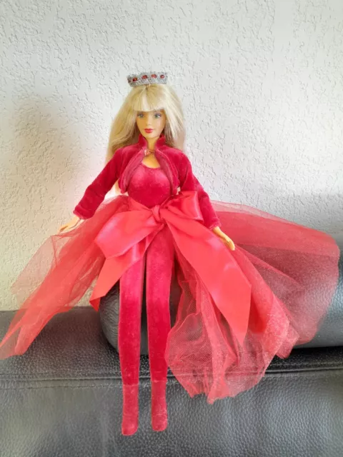 Vintage Poupee Mannequin Barbie Princesse Velours Rouge Red Velvet Mattel 98 Tbe