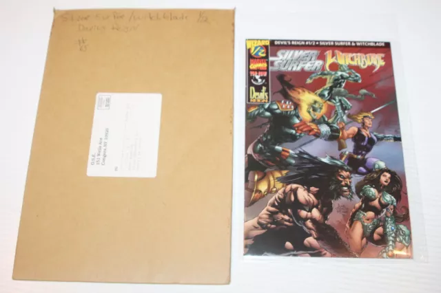 Silver Surfer Witchblade Devil's Reign #1/2 - Wizard Mail Away w/ COA & Mailer