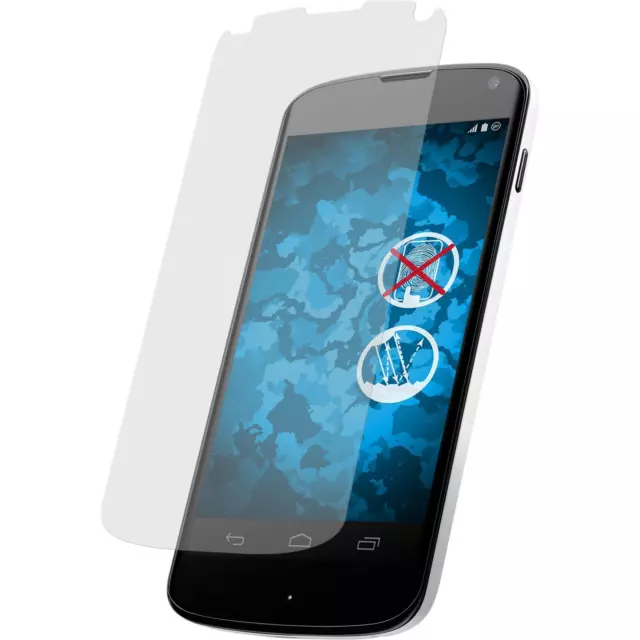 2 x Google Nexus 4 Pellicola Protettiva Antiriflesso