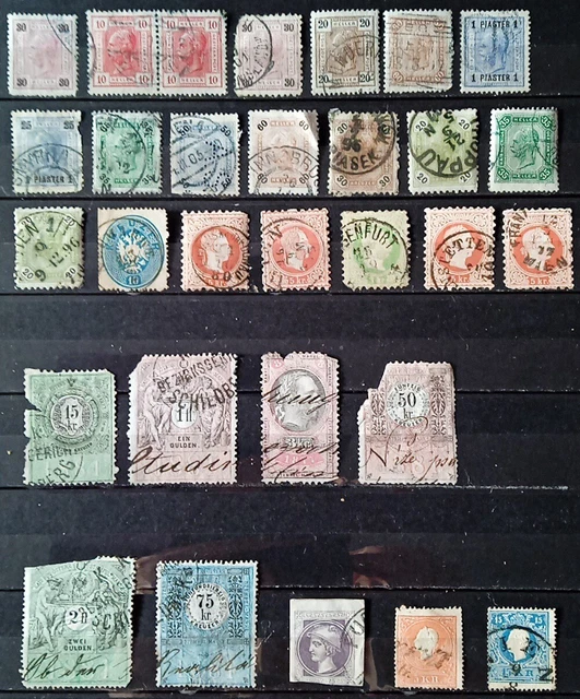 Alte Briefmarken Sammlung Österreich, gestempelt, 2