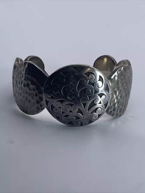 Vintage Sterling Silver Lois Hill Signature Scroll Cuff Bracelet #2 Vintage Sterling Silver Lois Hill Signature Scroll Cuff Bracelet #2