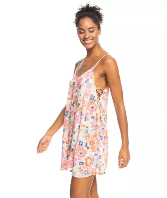 New Roxy Juniors' Beachy Vibes Dress Cover Up Swim Floral Size XS