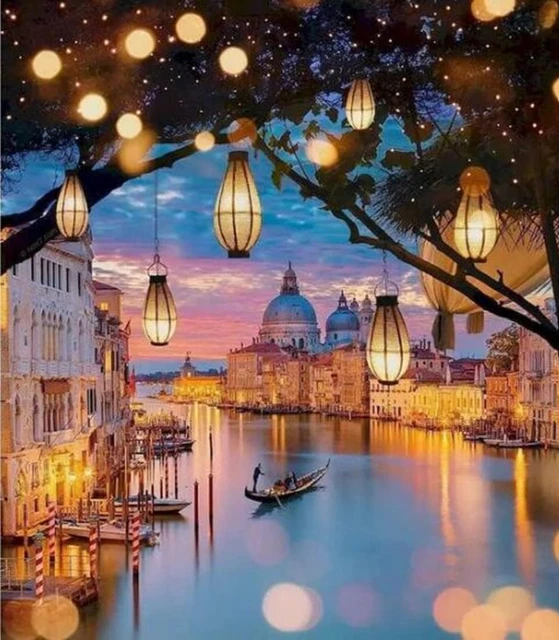 Shukqueen Kit Di Pittura A Olio Fai Da Te Per Adulti E Bambini - Tela 50x80 Cm, Senza Cornice, Per Principianti