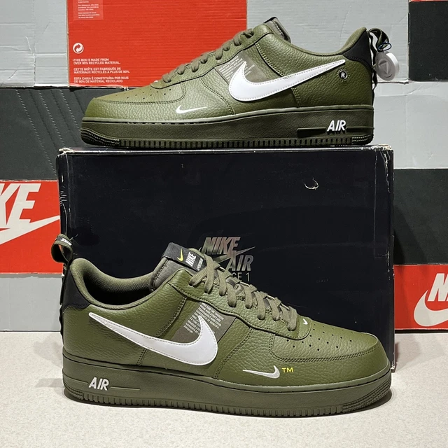 Nike Air Force 1 '07 LV8 Utility Olive Canvas/White-Black - AJ7747-300