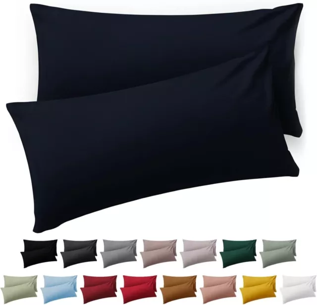 Housse de Coussin Microfibre - Taies d'oreillers avec Fermeture enveloppe, certi