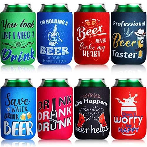 Beer Can Sleeves Beer Can Coolers Funny Quotes Neoprene Drink Cooler Sleeves ...