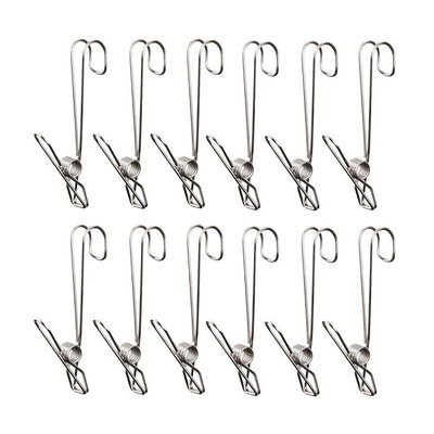 ultnice 40pcs Utility clip molletta da bucato asciugamani clip Pin colorato acciaio Clips titolare per asciugare Clothesline 